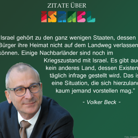 Unsere Freundschaft mit Israel in herausfordernder Zeit
