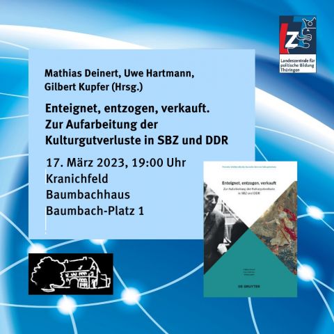 Enteignet, entzogen, verkauft. Zur Aufarbeitung der Kulturgutverluste in SBZ und DDR