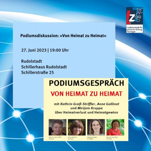 Podiumsdiskussion: »Von Heimat zu Heimat«