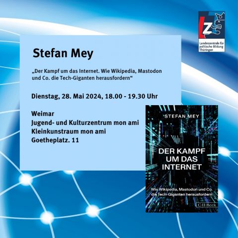 Stefan Mey: „Der Kampf um das Internet. Wie Wikipedia, Mastodon und Co. die Tech-Giganten herausfordern“