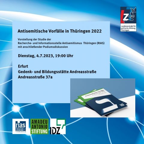 Antisemitische Vorfälle in Thüringen 2022