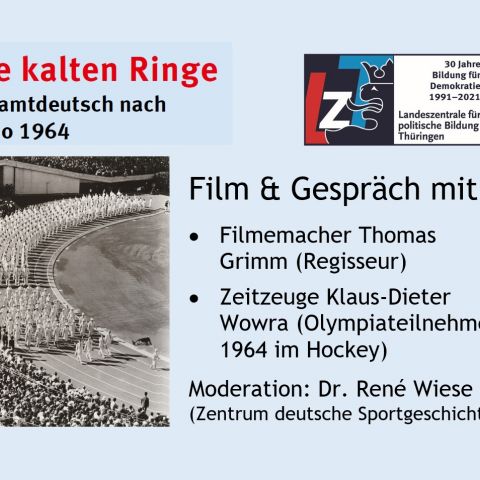 Film & Gespräch: Die kalten Ringe - Gesamtdeutsch nach Tokio 1964