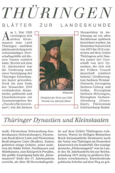 124 - Thüringer Dynastien und Kleinstaaten