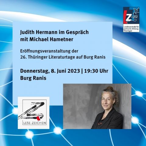 Judith Hermann im Gespräch mit Michael Hametner