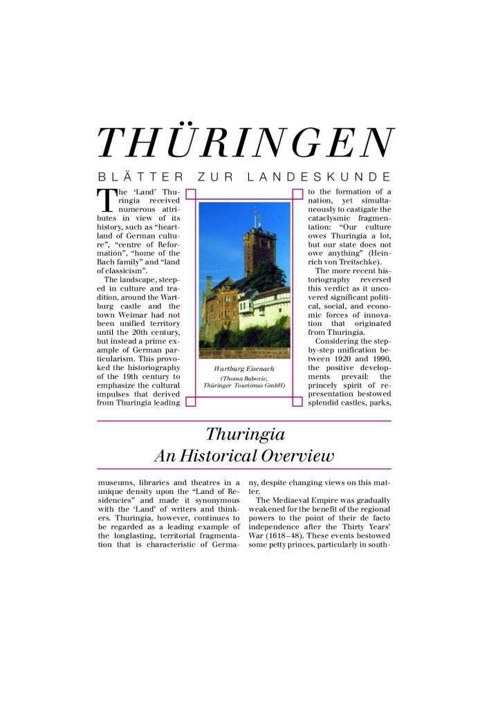 Thuringia. An Historical Overview