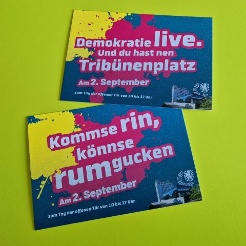 Infostand der LZT beim Tag der offenen Tür im Landtag