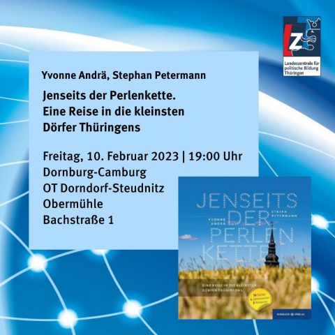 Yvonne Andrä, Stephan Petermann: Jenseits der Perlenkette. Eine Reise in die kleinsten Dörfer Thüringens