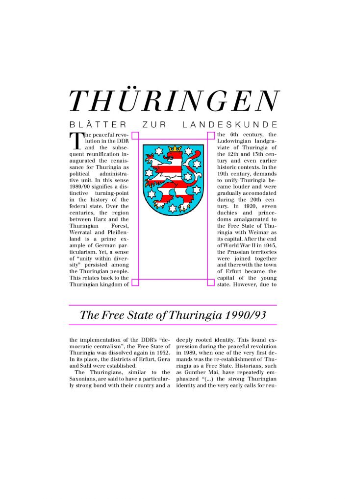 The Free State of Thuringia 1990/93