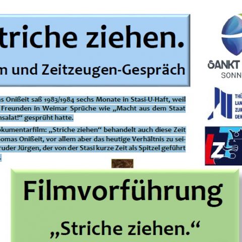 Striche ziehen. Film und Zeitzeugen-Gespräch
