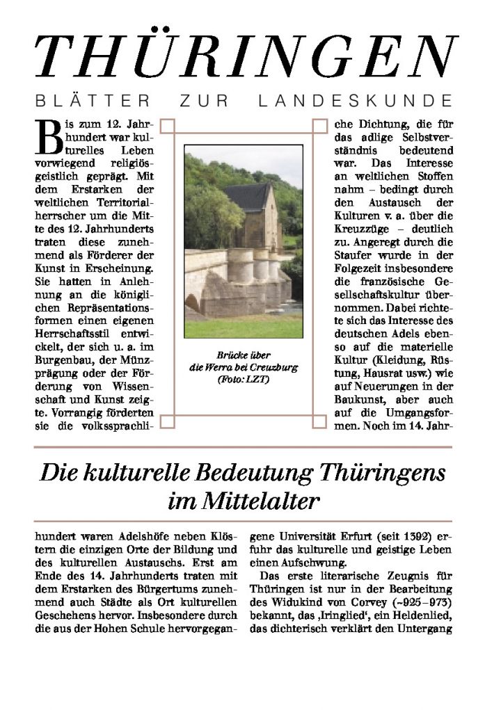 [73] - Die kulturelle Bedeutung Thüringens im Mittelalter