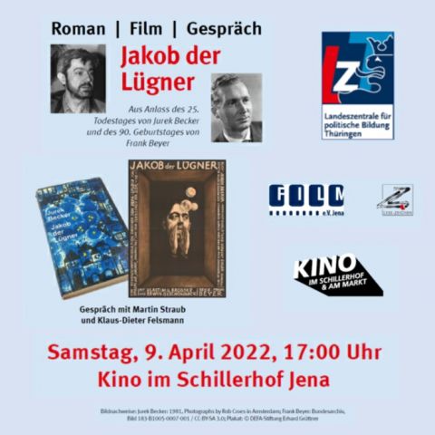 „Jakob der Lügner“ – Aus Anlass des 25. Todestages von Jurek Becker und des 90. Geburtstags von Frank Beyer