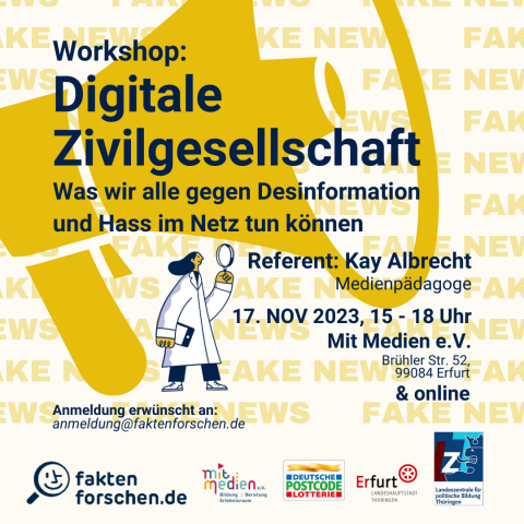 „Digitale Zivilgesellschaft - Was wir alle gegen Desinformation und Hass im Netz tun können.”