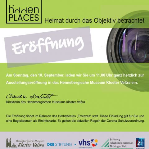 Ausstellungseröffnung. „Hidden-Places. Heimat durch das Objektiv betrachtet“