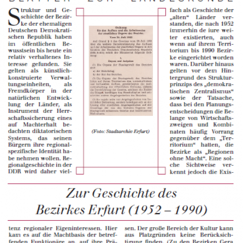 [45] - Zur Geschichte des Bezirkes Erfurt (1952 – 1990)