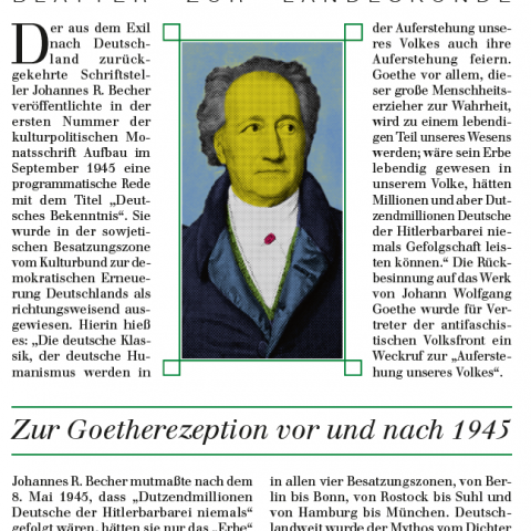 [127] Zur Goetherezeption vor und nach 1945