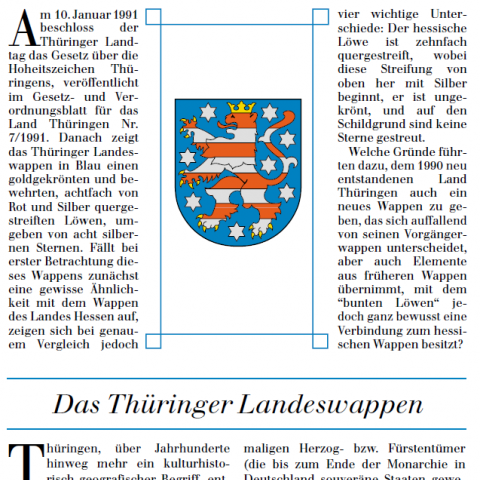 [XX] - Das Thüringer Landeswappen