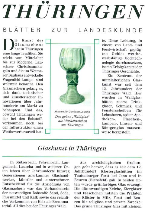 105 - Glaskunst in Thüringen