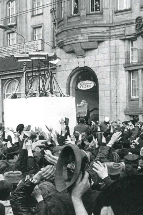 Willy Brandt in Erfurt 19.März 1970