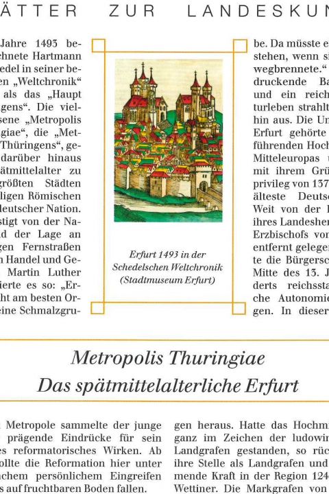 91 - Metropolis Thuringiae. Das spätmittelalterliche Erfurt