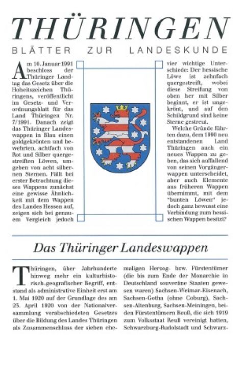 Das Thüringer Landeswappen